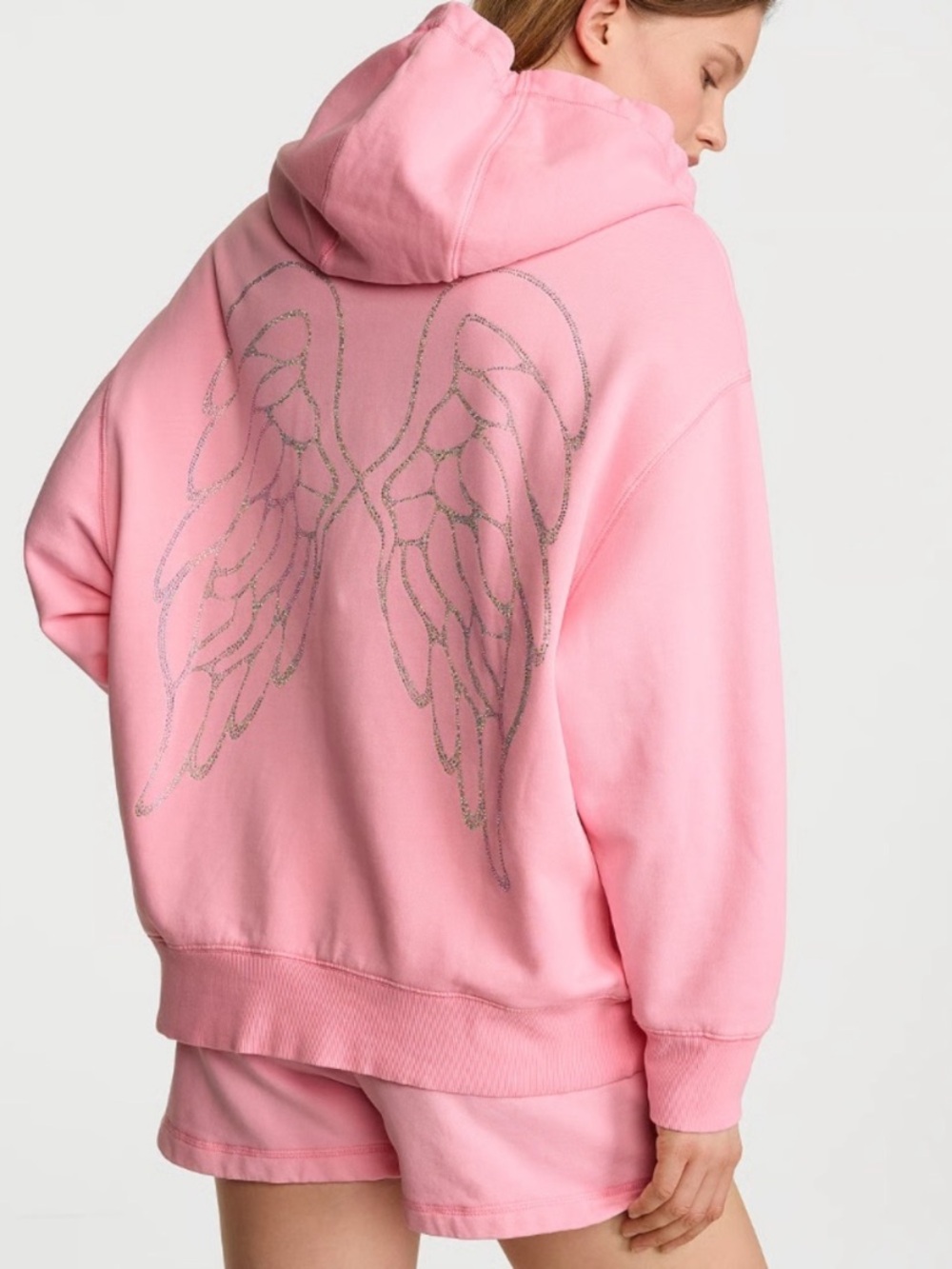 Victoria's Secret Pink Angel Wing Hooded Sweatshirt